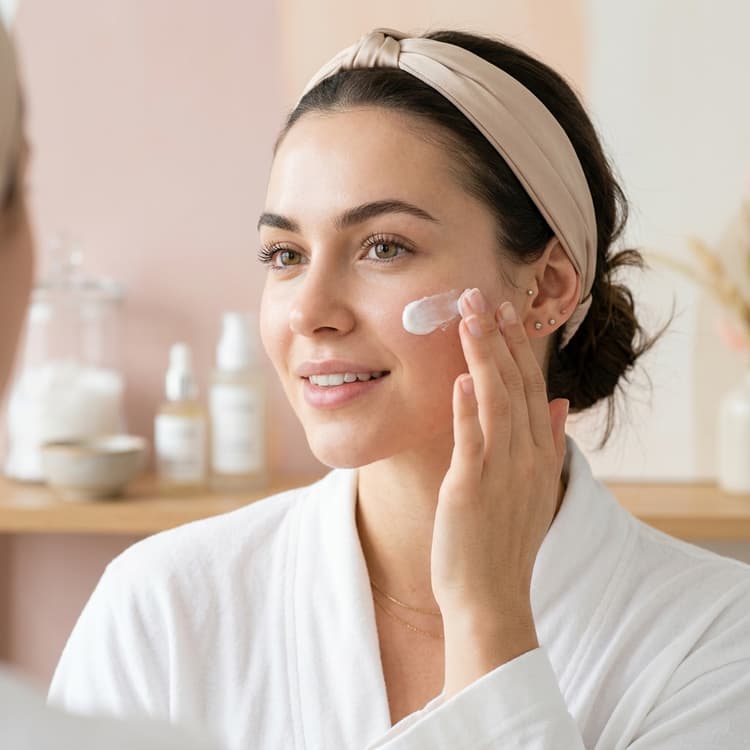 Morning skincare routine